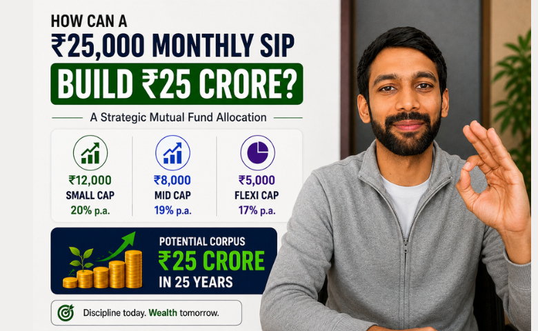 How can a ₹25,000 Monthly SIP Build ₹25 Crore? A Strategic Mutual Fund Allocation